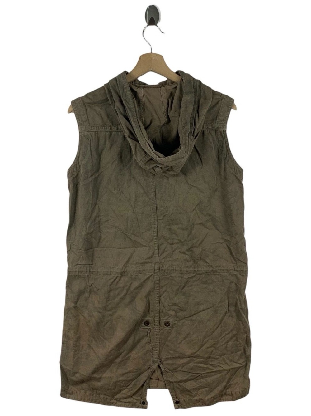 VERY RARE 🚨 Hysteric Glamour Sleeveless Hooded Utility Vest in Olive Green - Picture 5 of 5